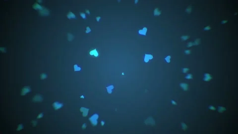 Valentine's day blue loopable abstract background. Stock Footage 112368872