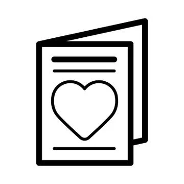 Valentines day book icon suitable for info graphics, websites and print media 库存插图