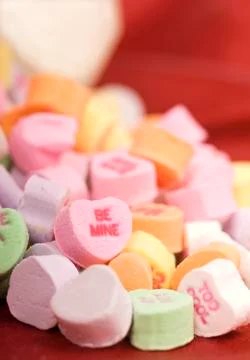 Valentine's day candy Stock Photos