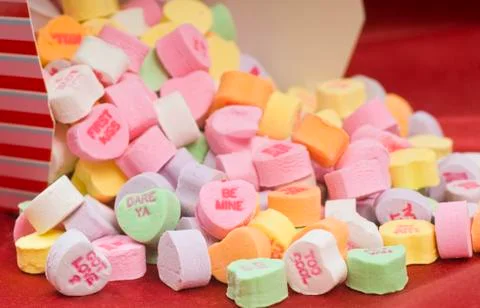 Valentine's day candy Stock Photos