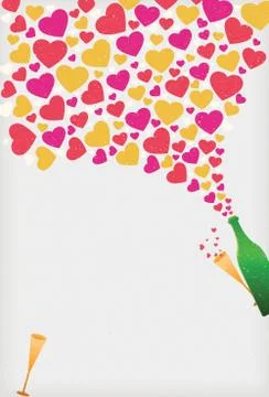 Valentine`s day Card Background Stock Illustration