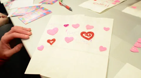 Valentines day card Stock Footage 39637437