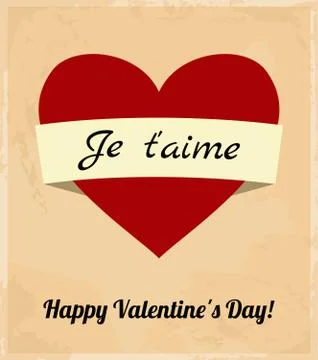 Valentine's day card Stock Illustration