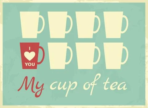 Valentine's day card Illustrazione stock