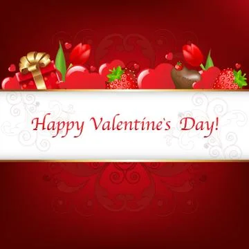 Valentines day card Stock Illustration