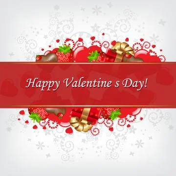 Valentines day card Stock Illustration