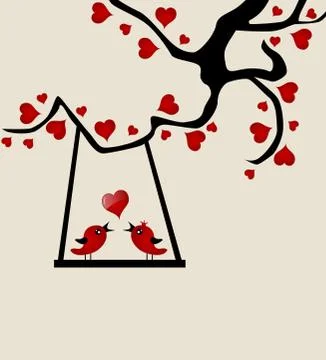 Valentine's day card Illustrazione stock