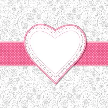 Valentine's day card Stock Illustration