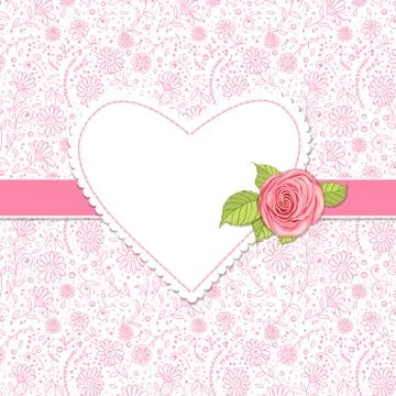 Valentine's day card Stock Illustration