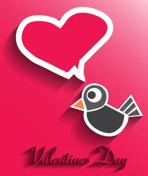 Valentines day card Stock Illustration