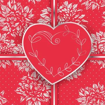 Valentine's day card Stock Illustration