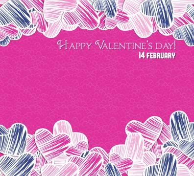 Valentine's day card Stock Illustration