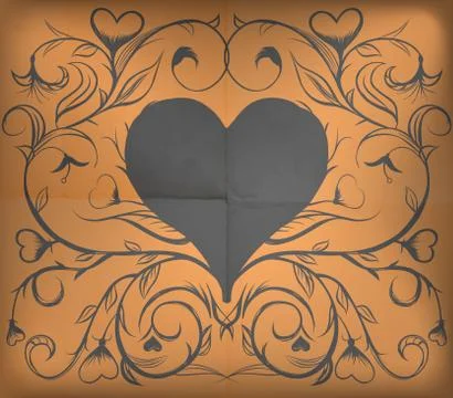 Valentine's day card Stock Illustration