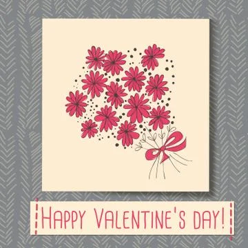 Valentine's day card Stock Illustration