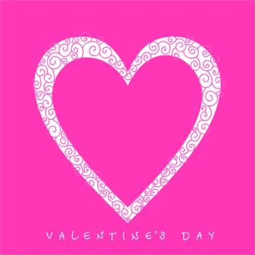 Valentine's day card Stock Illustration