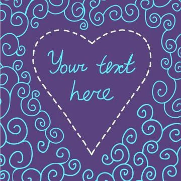 Valentine's day card Stock Illustration
