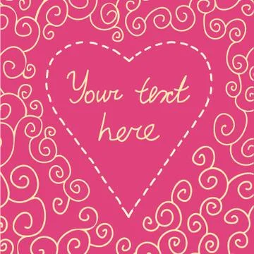 Valentine's day card Stock Illustration