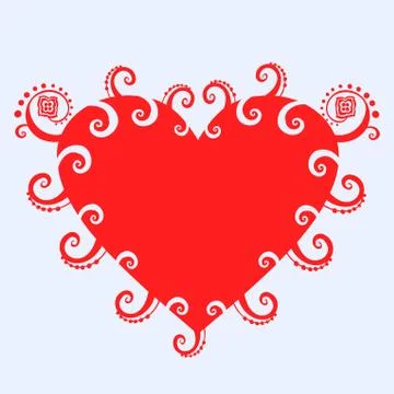 Valentine's day card Stock Illustration