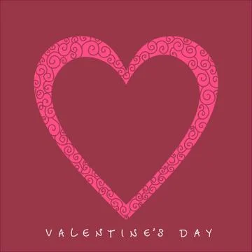 Valentine's day card Stock Illustration