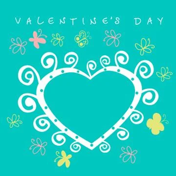 Valentine's day card Stock Illustration