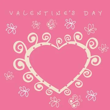 Valentine's day card Stock Illustration