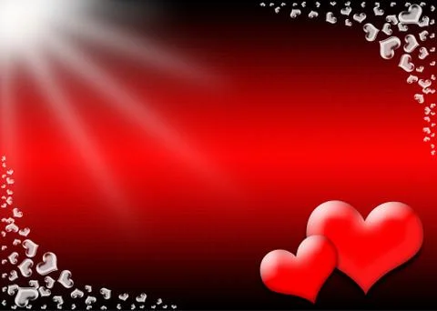 Valentine's day card Stock Illustration