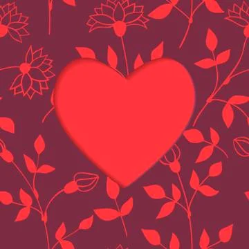Valentine's day card Stock Illustration