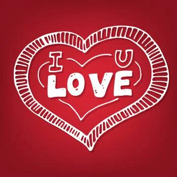 Valentine's day card Stock Illustration