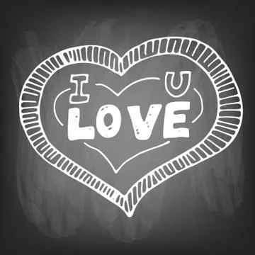 Valentine's day card Stock Illustration
