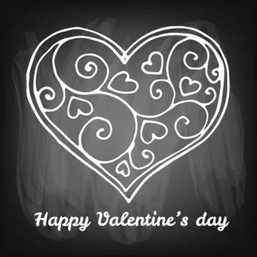 Valentine's day card Stock Illustration