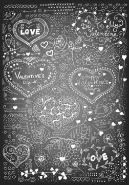 Valentine's day card Stock Illustration