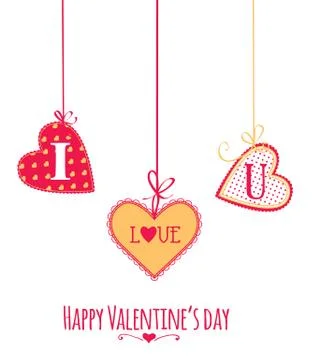 Valentine's day card Stock Illustration