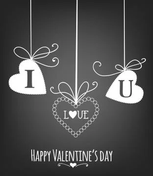 Valentine's day card Stock Illustration