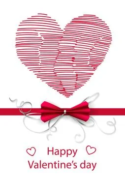 Valentine's day card Stock Illustration