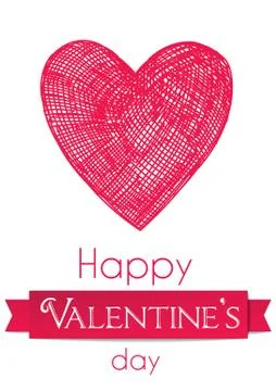 Valentine's day card Stock Illustration