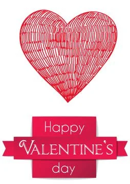 Valentine's day card Stock Illustration
