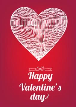 Valentine's day card Stock Illustration