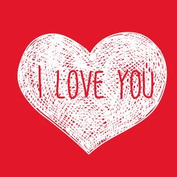 Valentine's day card Stock Illustration