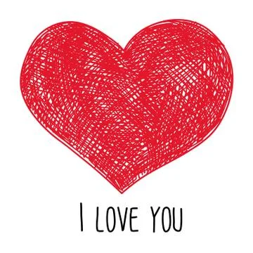 Valentine's day card Stock Illustration