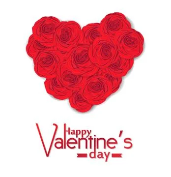 Valentine's day card Illustrazione stock