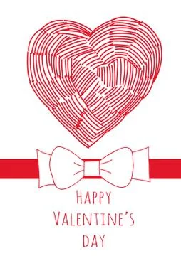 Valentine's day card Stock Illustration