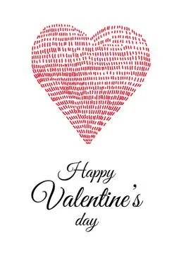 Valentine's day card Illustrazione stock