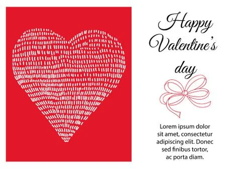 Valentine's day card Stock Illustration
