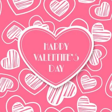 Valentine's day card Stock Illustration