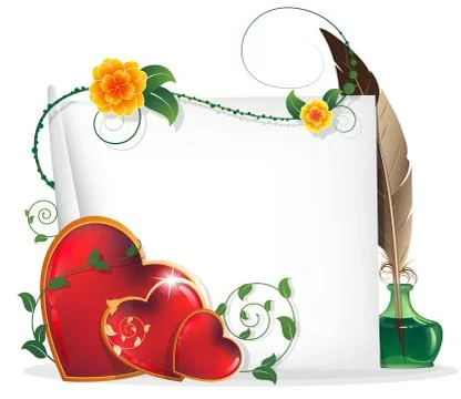 Valentine's day card Stock Illustration