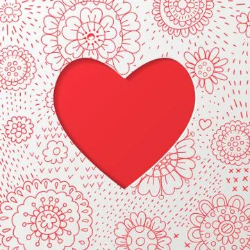 Valentine's day card Stock Illustration
