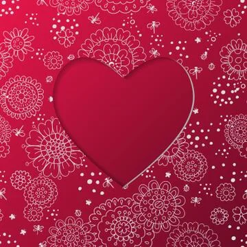 Valentine's day card Stock Illustration