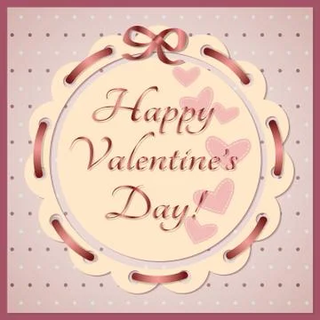 Valentine's day card Stock Illustration