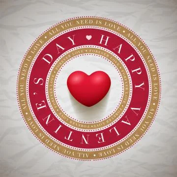 Valentines Day Card Stock Illustration