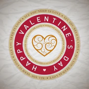 Valentines Day Card Stock Illustration